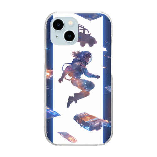 宇宙の冒険者 Clear Smartphone Case