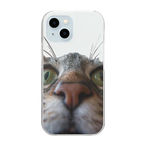 AI猫カメラ Clear Smartphone Case