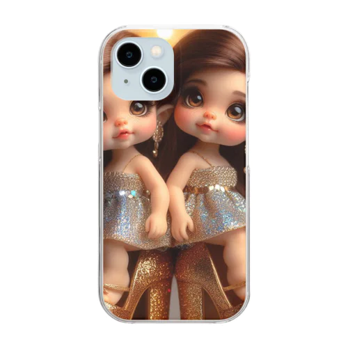 双子の可愛い女の子💍 Clear Smartphone Case