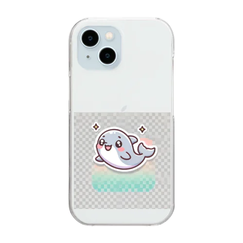 かわいいイルカ Clear Smartphone Case