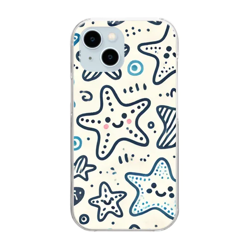 ヒトデくん Clear Smartphone Case