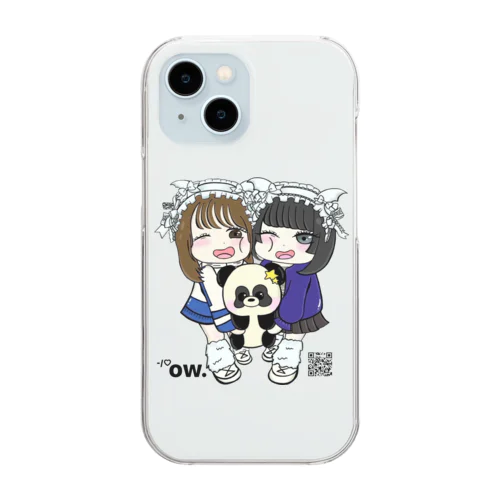 OW.(イラスト) Clear Smartphone Case