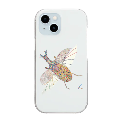 カブトムシ Clear Smartphone Case