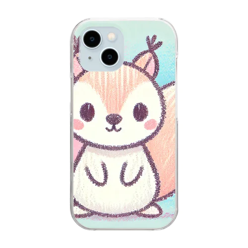 リスちゃんグッズ Clear Smartphone Case