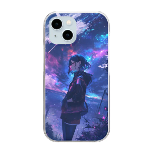 星降る夜 Clear Smartphone Case