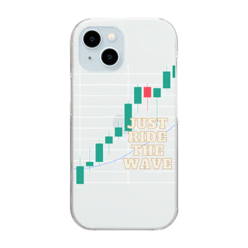 Just Ride the Wave Clear Smartphone Case