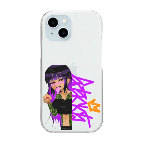 和彫りちゃん Clear Smartphone Case