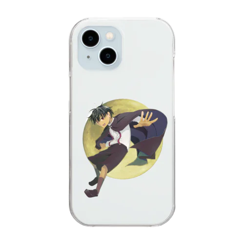 吸血鬼vs.現代人 表紙イラスト（背景無し版） Clear Smartphone Case