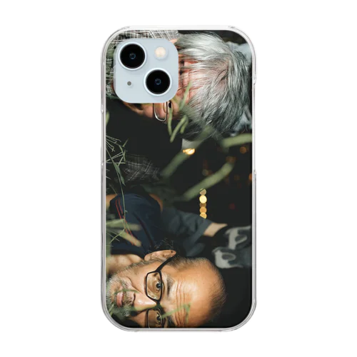 夜景おじさんスマホケース Clear Smartphone Case