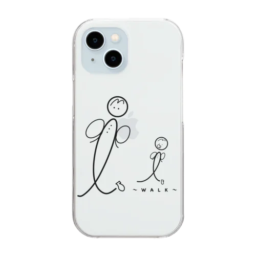 〜 W A L K 〜 公式ロゴ Clear Smartphone Case