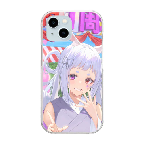 白兎もかスマホケース Clear Smartphone Case