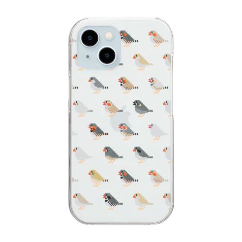 キンカチョウ大集合 Clear Smartphone Case