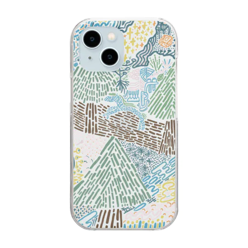 もようもよう Clear Smartphone Case