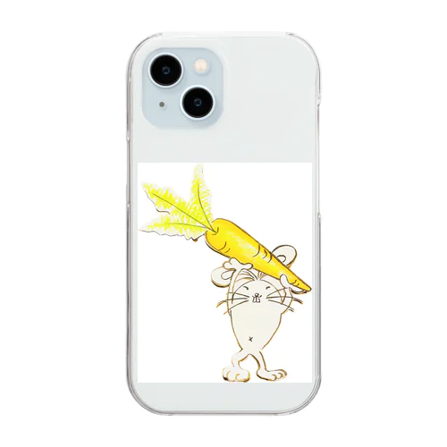 うさぎの『ウッサ』🥕 Clear Smartphone Case