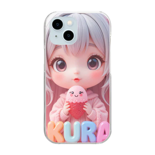 いちごが好きなSAKURAちゃん Clear Smartphone Case