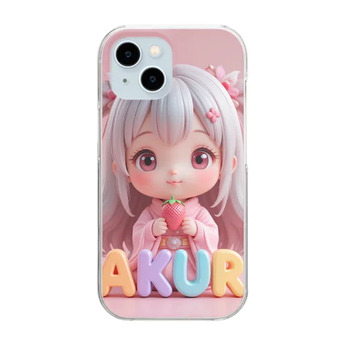 癒やしの妖精SAKURAちゃんと一緒 Clear Smartphone Case