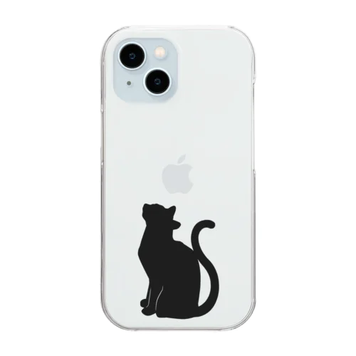 おすましきゃっと Clear Smartphone Case