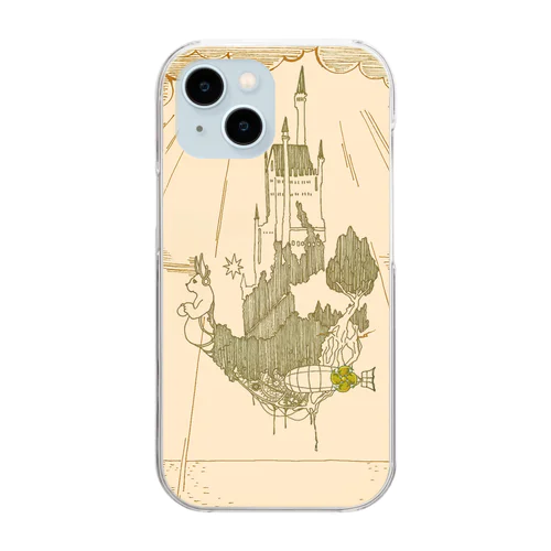 からくりウサギの飛行船 Clear Smartphone Case