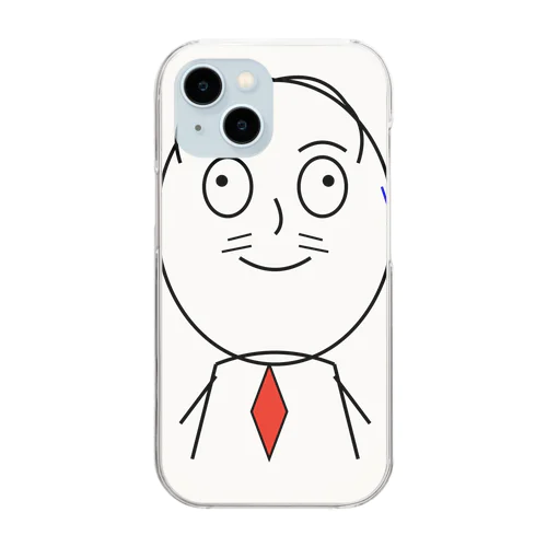 棒おじさん Clear Smartphone Case