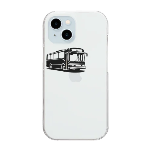 バスシルエット Clear Smartphone Case