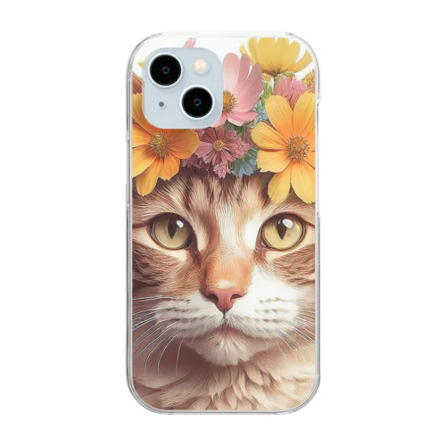 季節の猫 Seasonal Cats　秋 Clear Smartphone Case