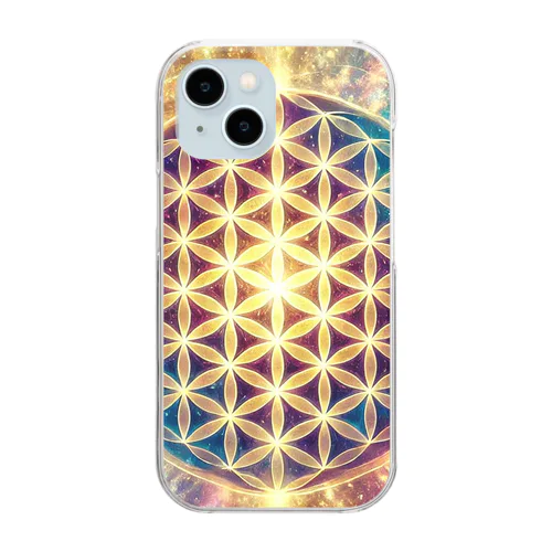フラワーオブライフ Clear Smartphone Case