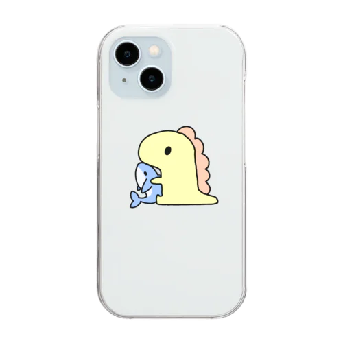 きょうりゅうくんとさめ。 Clear Smartphone Case