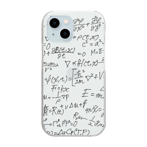 物理学方程式 Clear Smartphone Case