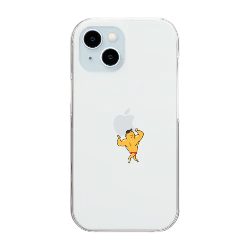 運ぶマッチョ(まえむき) Clear Smartphone Case