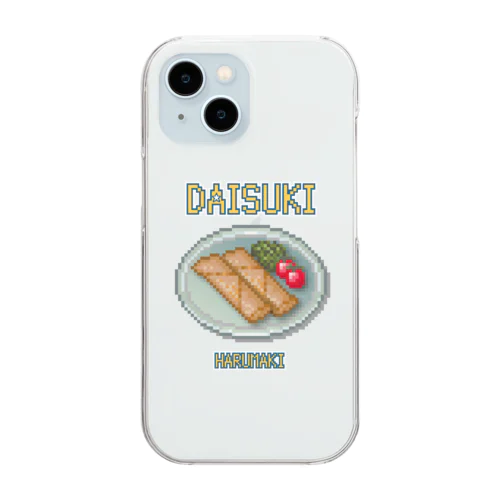 ハルマキ(ドット絵) Clear Smartphone Case