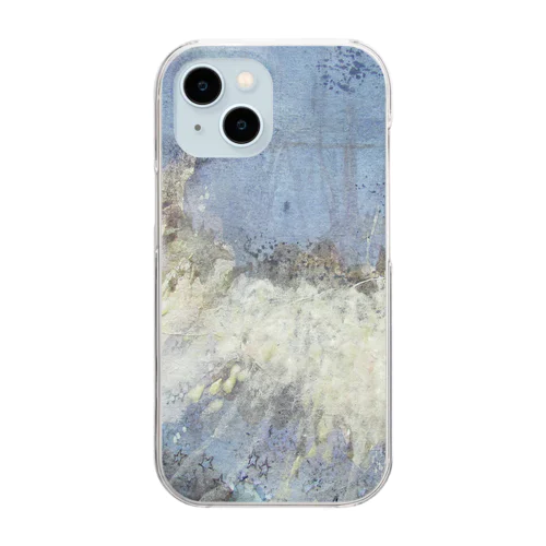 forest in blue Clear Smartphone Case