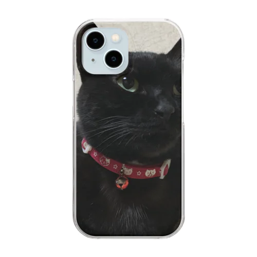 くろねこn Clear Smartphone Case