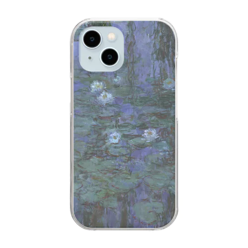 クロード・モネ　「青い睡蓮」　印象派　絵画プリント Clear Smartphone Case