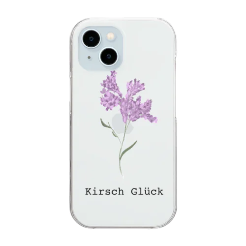 Purple Flower Clear Smartphone Case