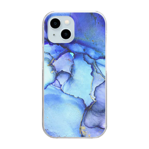 アルコールインクアート Clear Smartphone Case
