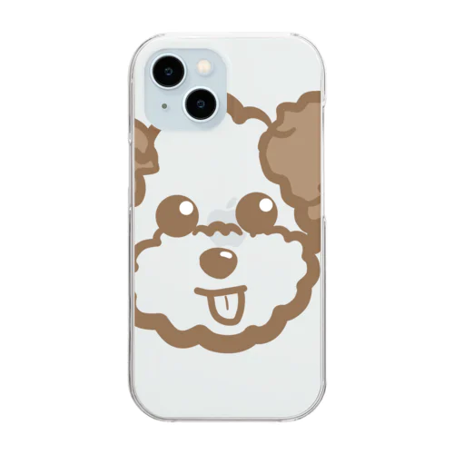 トイプードル　ぶんちゃん(Karaage Bro.) Clear Smartphone Case