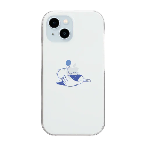 ねむりすくん Clear Smartphone Case