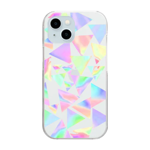 さんかくとパステル Clear Smartphone Case