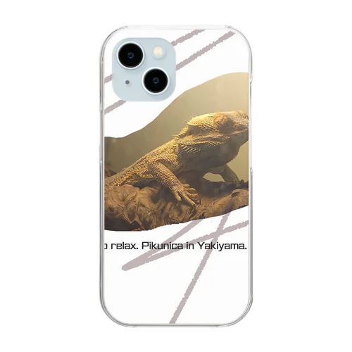 爬虫類ラブ Clear Smartphone Case