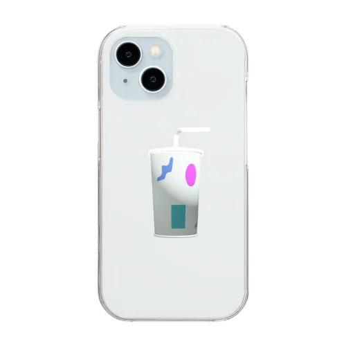 80年代のドリンクカップ Clear Smartphone Case