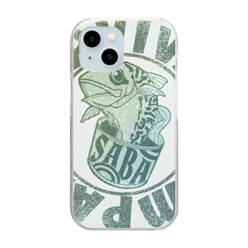 サバ缶 Clear Smartphone Case