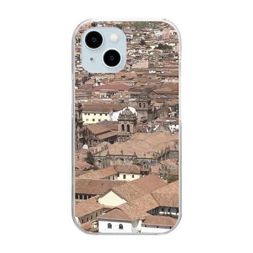南米ペルー クスコの風景(アルマス広場遠景) Clear Smartphone Case