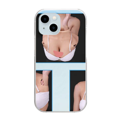 人工乳房 シリコンバスト 偽娘 コスプレ 女装 男の娘 偽胸 仮装 Clear Smartphone Case