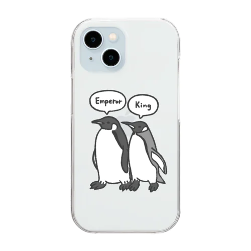 アプテノディテス属のペンギンたち Clear Smartphone Case