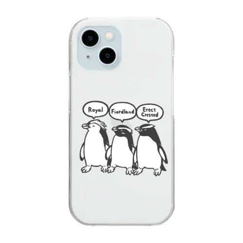 ユーディプテス属のペンギンたち1 Clear Smartphone Case