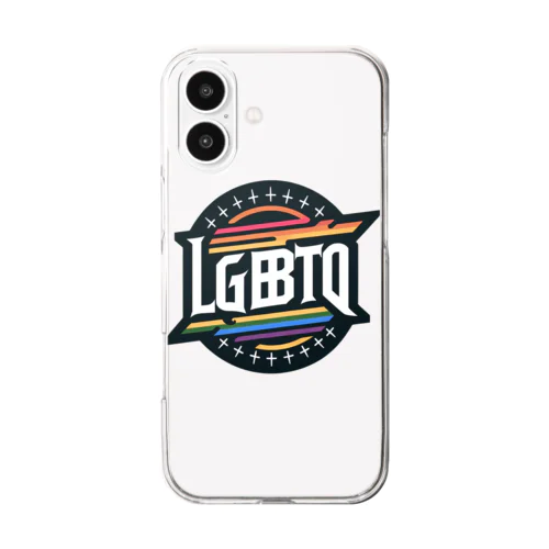 LGBTQロゴグッズ Clear Smartphone Case
