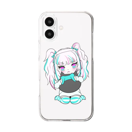 ゲームに勝てないじたくけーびいんちゃん Clear Smartphone Case