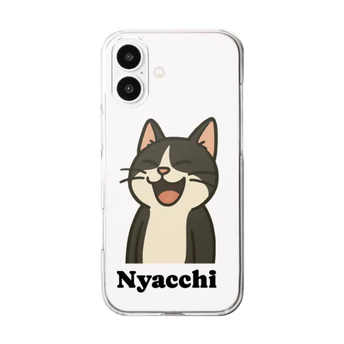 はちわれ猫のNyacchi Clear Smartphone Case