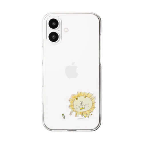 ケア友らいおん Clear Smartphone Case