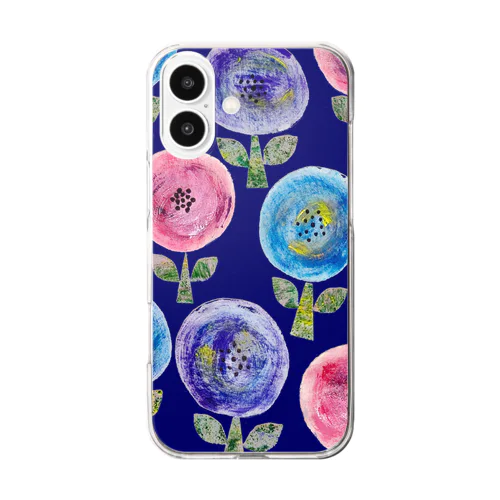 お花畑 Clear Smartphone Case